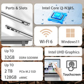HP Essential 17.3" Traditional Laptop Intel Core i3 4GB RAM Intel UHD Graphics 128GB eMMC Storage Windows 11 Home 60Hz - Silver